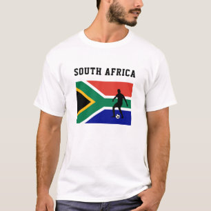 Soccer Football Sports Fan South Africa Flag T-Shirt