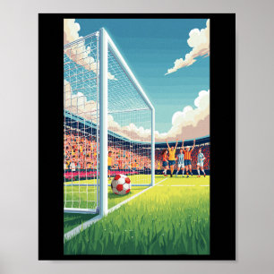 Soccer Footll Game Sport Ll Field Play Free Kick Poster