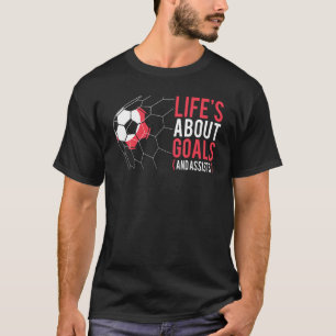 Soccer For Boys 'life's About Goals' Boys Soccer T-Shirt