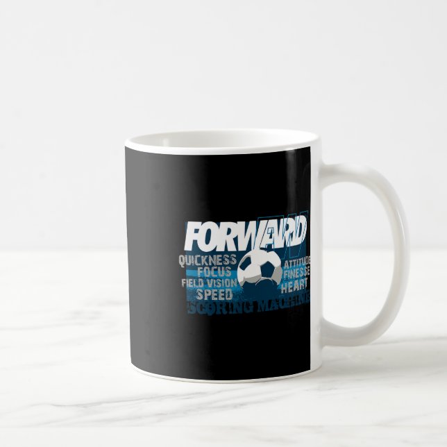 Soccer Forward Scoring Machine  Coffee Mug (Right)