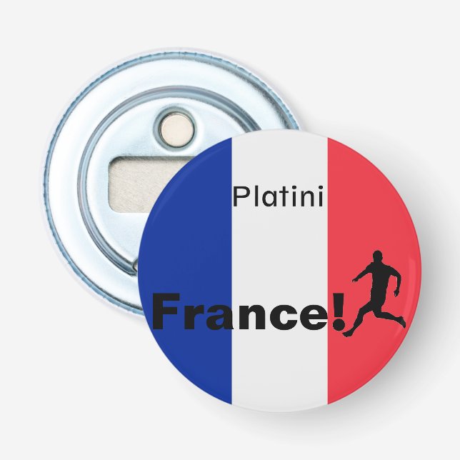 Soccer France, customizable Bottle Opener (Front)