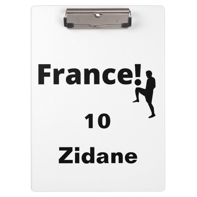 Soccer France, customizable Clipboard (Front)