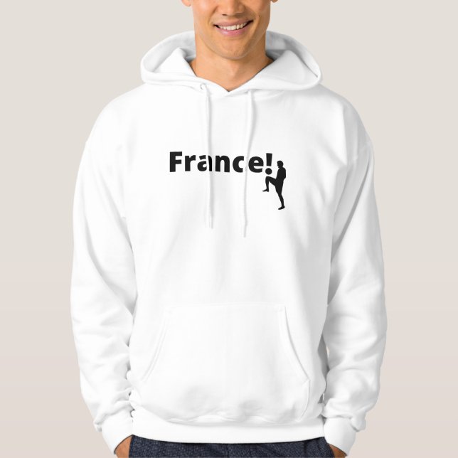 Soccer France, customizable Hoodie (Front)