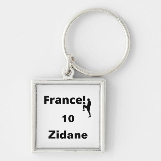 Soccer France, customizable Keychain (Front)