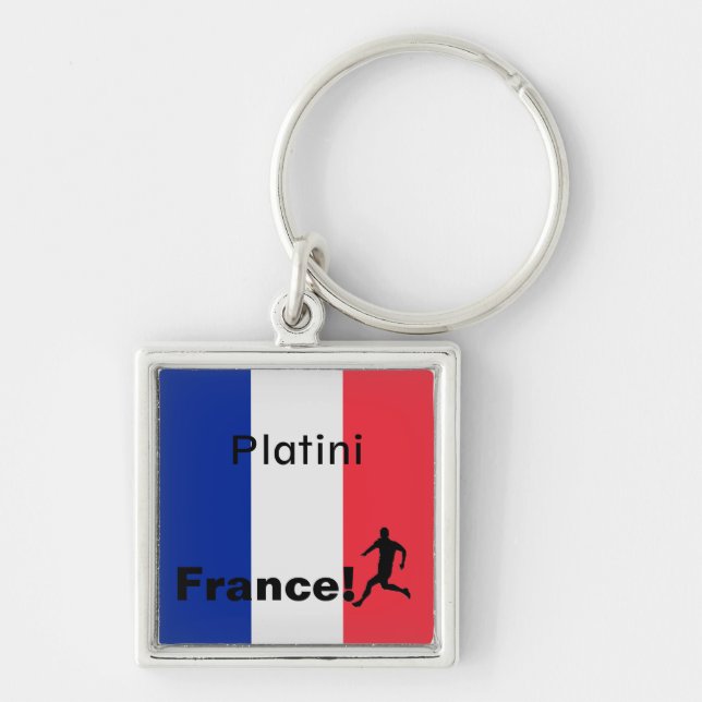 Soccer France, customizable Keychain (Front)