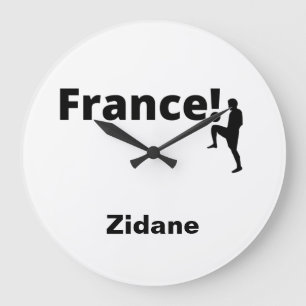 Soccer France, customizable Large Clock