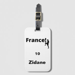 Soccer France, customizable Luggage Tag