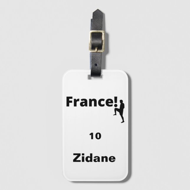 Soccer France, customizable Luggage Tag (Front Vertical)
