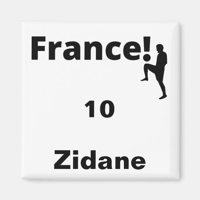 Soccer France, customizable Magnet (Front)