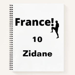 Soccer France, customizable Notebook