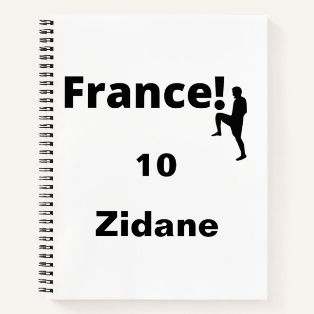 Soccer France, customizable Notebook (Front)
