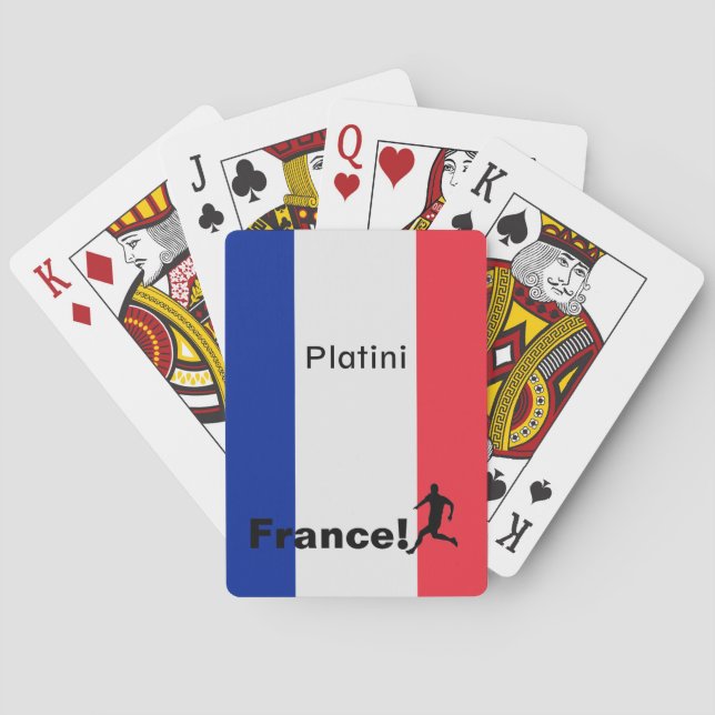 Soccer France, customizable Playing Cards (Back)