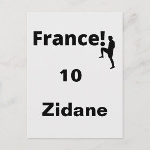 Soccer France, customizable Postcard