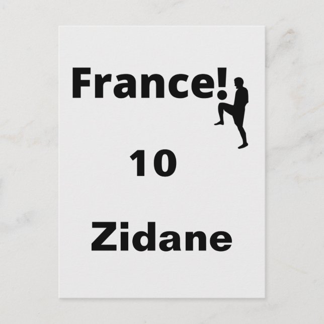 Soccer France, customizable Postcard (Front)
