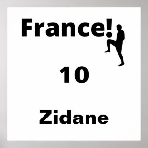 Soccer France, customizable Poster