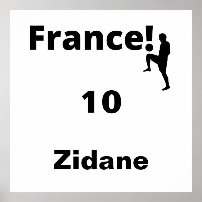 Soccer France, customizable Poster (Front)