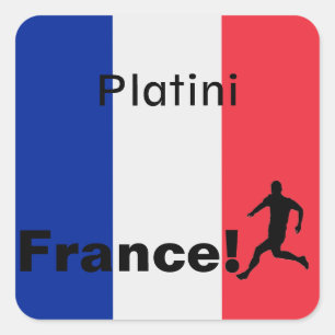 Soccer France, customizable Square Sticker