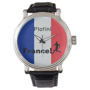 Soccer France, customizable Watch