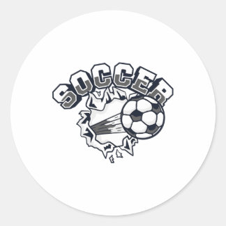 Soccer Futbol Fußbyll Goal Keeper Trainer Soccer Classic Round Sticker