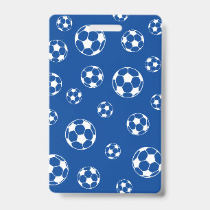 soccer futbol Teacher Hall Pass school colours Badge