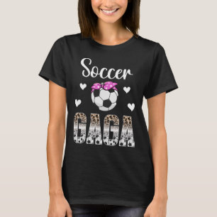 Soccer Gaga Leopard Grandma Gaga Of A Soccer Playe T-Shirt