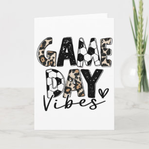 Soccer Game Day Vibes For Women Mom Soccer Mama Fa Card