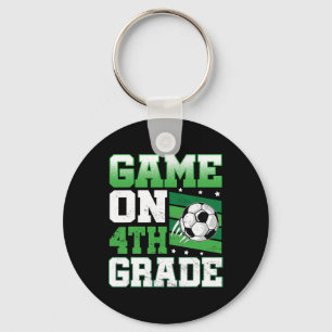Soccer Game On 4th Grade Byck To School Cute Sport Keychain