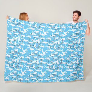 Soccer Game Pattern Fleece Blanket