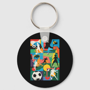 Soccer Game Team Coach Fans Free Kick Player Penal Keychain