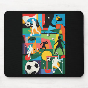 Soccer Game Team Coach Fans Free Kick Player Penal Mouse Pad