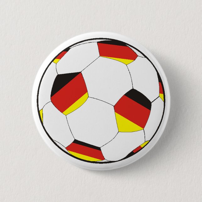 soccer Germany 2 Inch Round Button (Front)