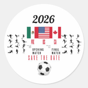 Soccer Gifts for Fans Classic Round Sticker