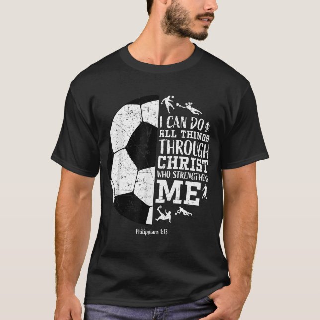Soccer Gifts Teen Boys Girls Men Women Sayings Chr T-Shirt (Front)