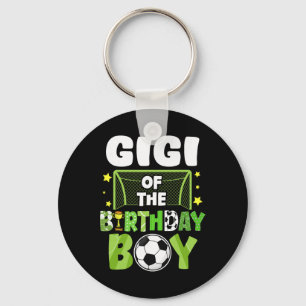Soccer Gigi Birthday Boy Party Soccer Family Match Keychain
