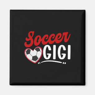 Soccer Gigi Heart Grandma Gigi Of A Soccer Player Magnet