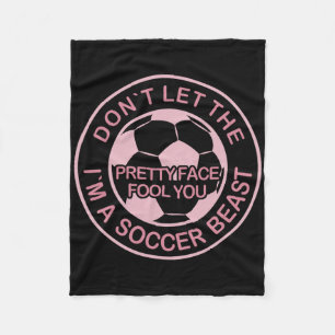 Soccer Girl _1 Fleece Blanket