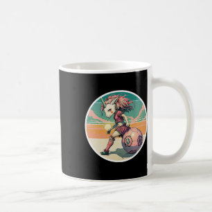Soccer Girl Anime Manga Unicorn Retro Soccer Girls Coffee Mug