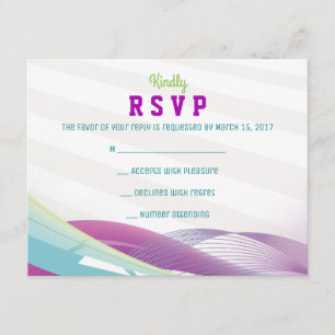 SOCCER GIRL Bar Mitzvah Invitation Reply Card