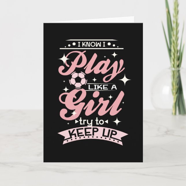 Soccer Girl Card (Front)