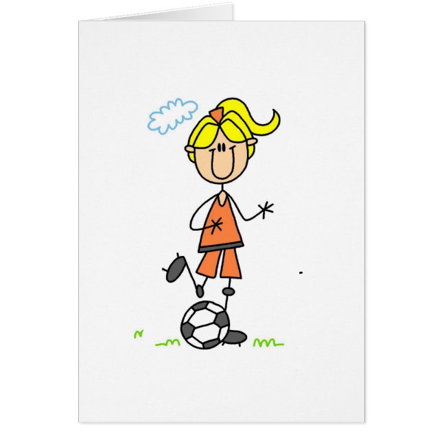 Soccer Girl Card (Front)