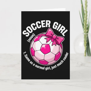 Soccer Girl Definition  Card