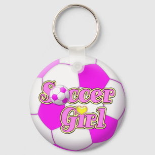Soccer Girl Keychain