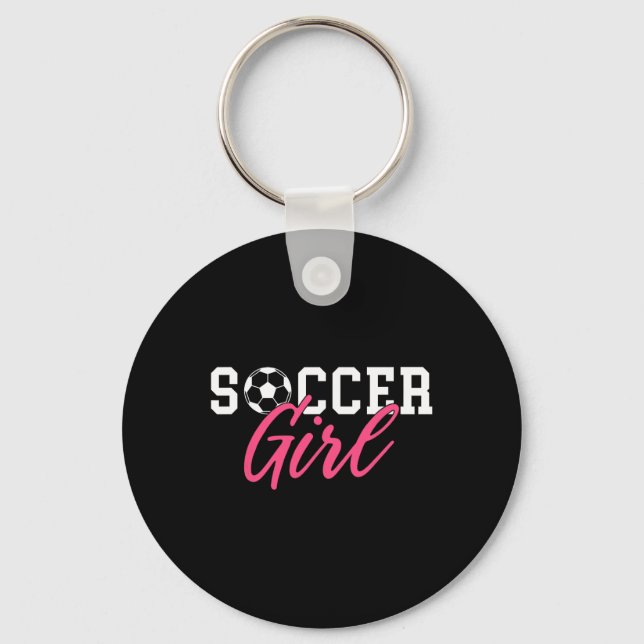 Soccer Girl  Keychain (Front)