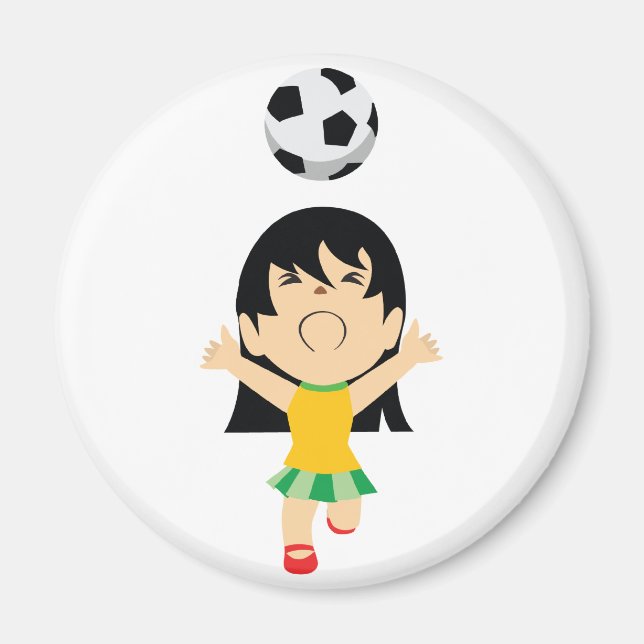 Soccer Girl Magnet (Front)