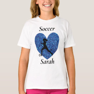Soccer Girl, Personalized Name soccer Girl T-Shirt