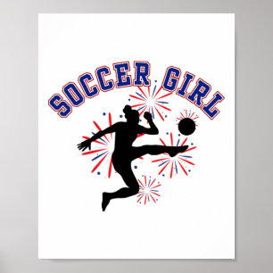 Soccer Girl Soccer Fan Support Stadium Show Your P Poster