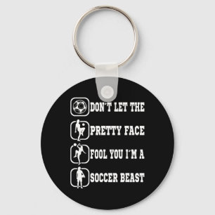 Soccer Girl Soccer Player Sports Fan Women Girls K Keychain