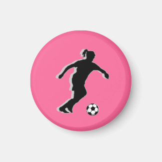 Soccer Girl TAG Player (Female) - Pink-L Magnet