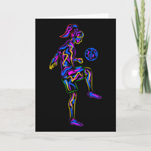 Soccer Girl Youth Women Players  Card