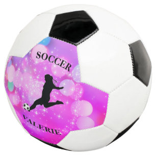 Soccer Girls Plum Sparkle Colour Blast      Ball